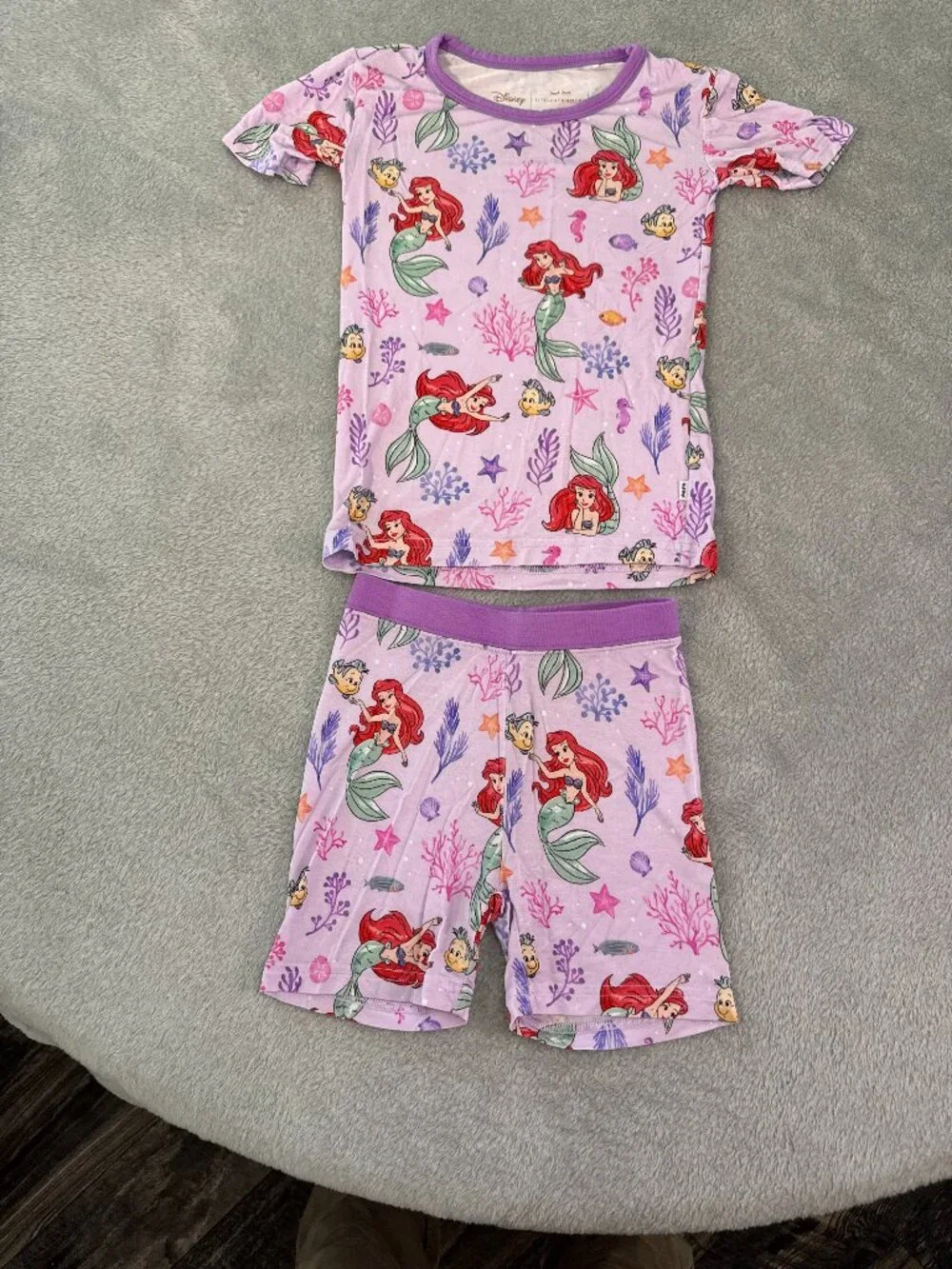 Little Sleepies Disney The Little Mermaid Pajama Set, 3T